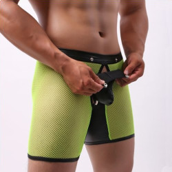 Generique Bottomless Long OPEN IT Jaune Neon